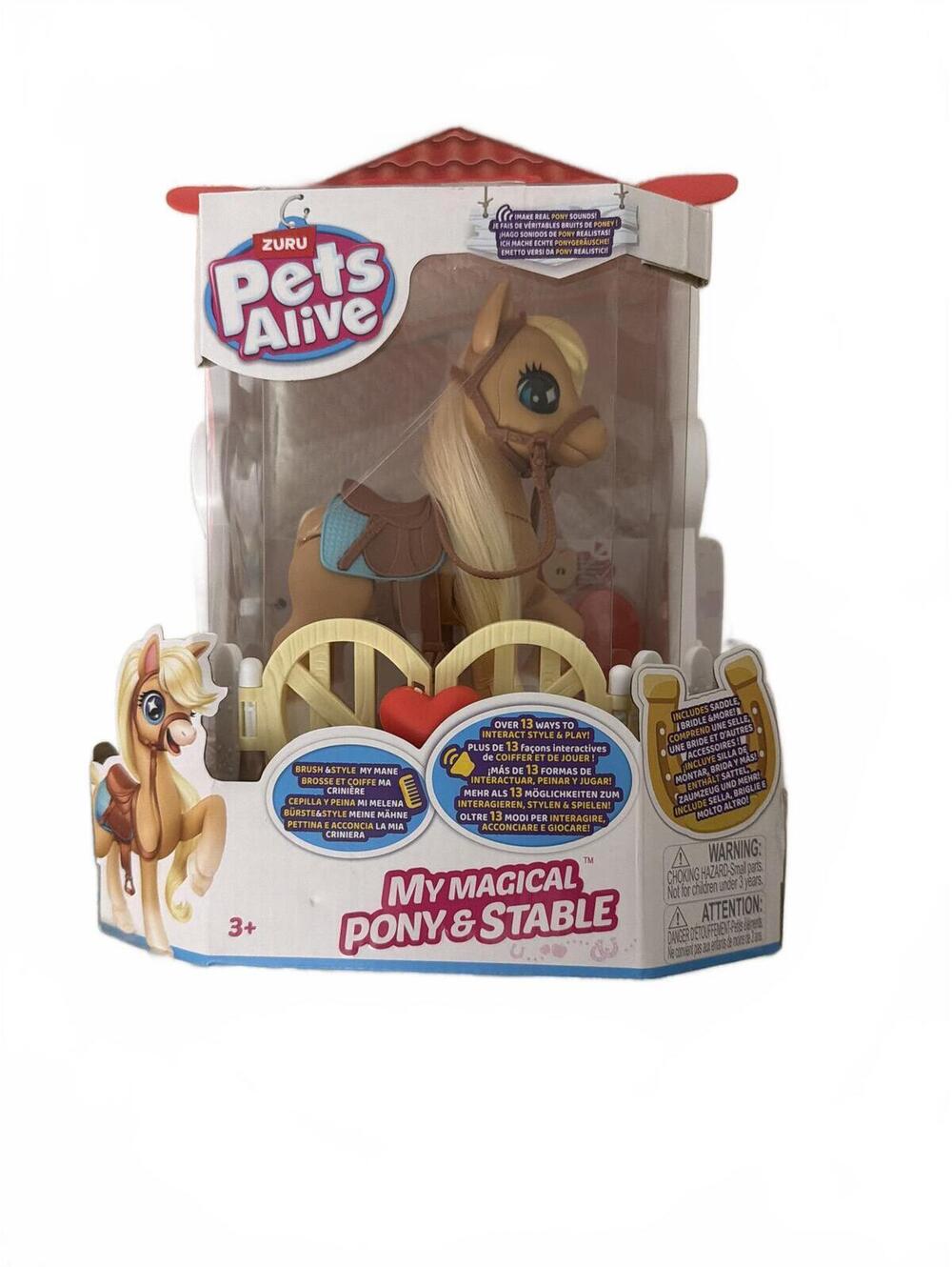 Pets Alive My Magical Pony & Stable Interactive Toy Set